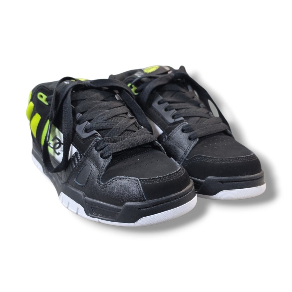 DC Stag SE DCSHOECO SPORT RACING Black & Green Skate Shoe Men's 9.5